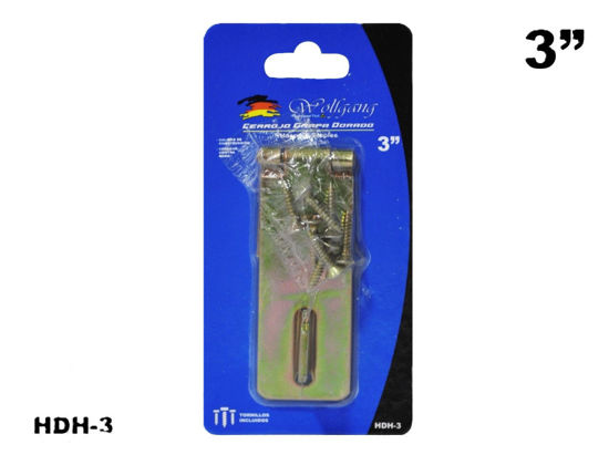 Foto de CERROJO 3MM HDH-3 BLISTER  (480) WOLFGANG(480)