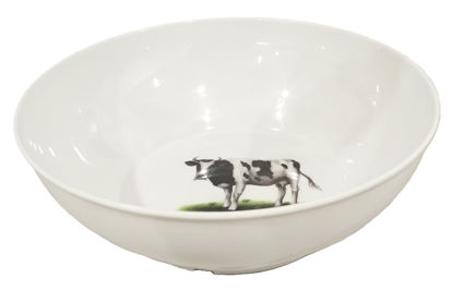 Foto de DULCERA BOWL VACA MELAMINA 22.5X7.5CMS UM-BP-CB-CF A01-225.07BP