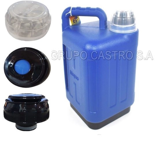 Foto de Hielera Bidon 5 ltrs Rect c/agarradera MEGA CALWJ500PB (6)