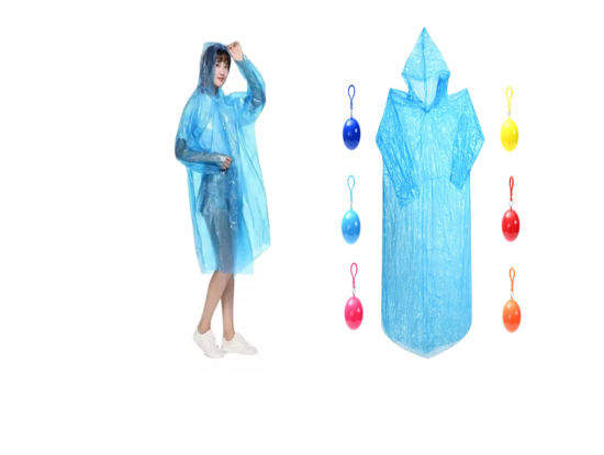 Foto de Capa Adulto Plastica Desechable Poncho PONCHBALL M832601 52G 130X75 cms (200)