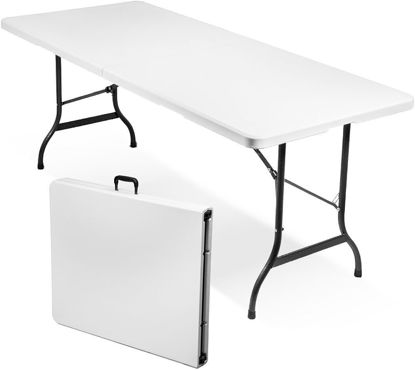 Foto de Mesa resina rectangular Plegable tipo Maleta N9R323 154x70X74cms p/metal (1)