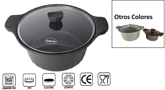 Foto de Olla Aluminio estilo granito BAKHSEHIE 32 cms c/t N962401 (2)