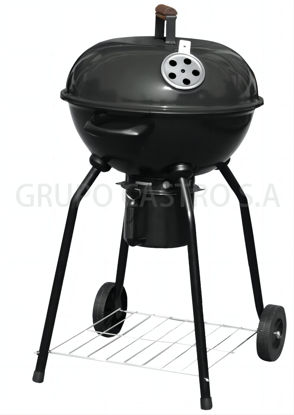 Foto de Parrilla carbon c/ruedas NBE28924 BBQ/BARBACOA 20" 58X47X100cms (2)