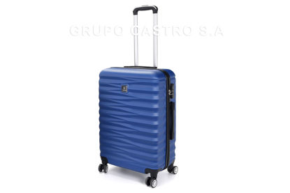 Foto de MALETA VIAJE 24" MBS26019 AZUL PLASTICO YOUMEIJIA 64altx40anch cms