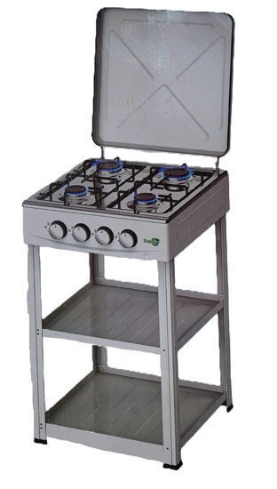 Foto de Estufa gas 4 Quem Blanca c/Mueble 2 niv STARLUX SGS-6024J GET25-09 49x49 larg,anch /79 alt cms (1)