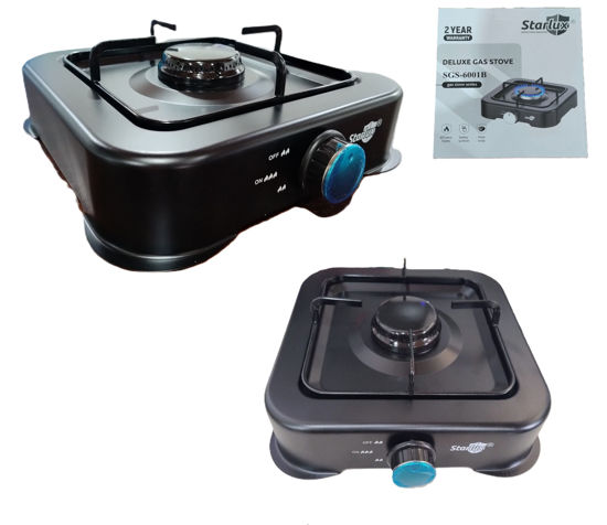 Foto de Estufa Gas 1 Quemador Negra GET25-10 26.5anc,6alt cms STARLUX SGS-6001B (18)