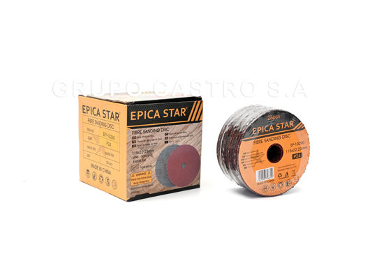 Foto de DISCO FLAP 4.5" 115*22.23mm P24 MADERA EP-10290 EPICA (40)