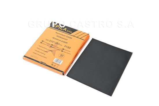 Foto de LIJA #150 METAL NEGRO 230X280MM EP-10230 / P150 AGUA (50)(1000)