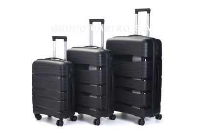 Foto de MALETA VIAJE 3 PCS 20/24/28" MBS2605 NEGRA PLASTICO