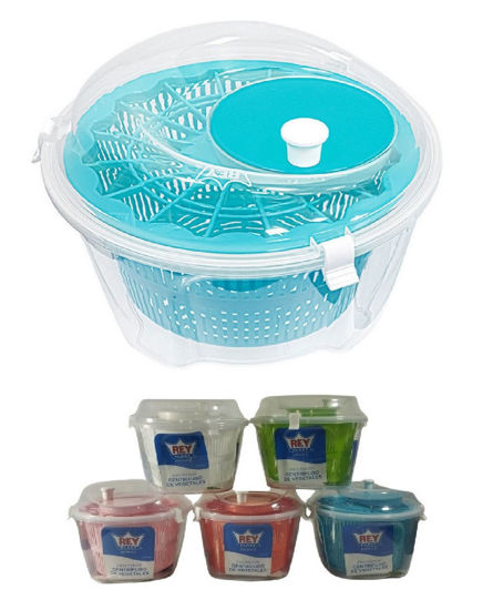 Foto de Escurridor Centrifugo Vegetales ESX014000 Reyplast 25.5larg/anc x17.3 alt cms (24)