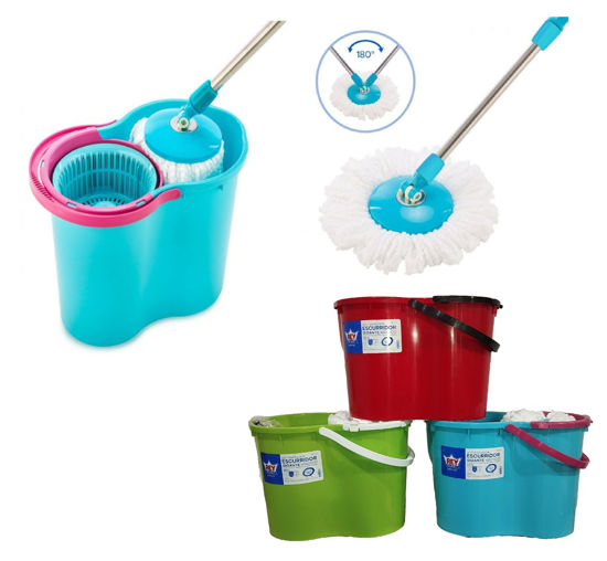 Foto de Set Trapeador Escurridor Gigante Magico Verde BLX053000 Reyplast 23.1ltrs 48.1Lx28.5ANx30.8ALcms (1)