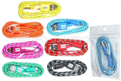 Foto de CABLE USB 38'' (96CMS) GY-1516 GYNIPOT IPHONE COLORES