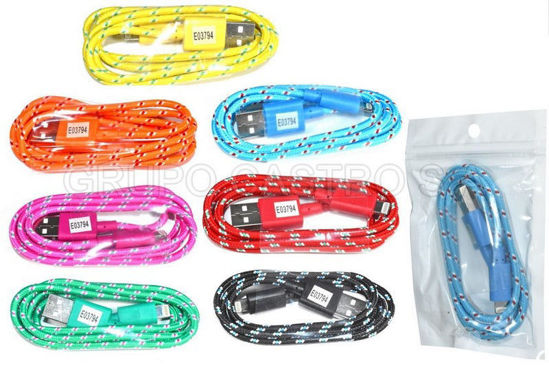 Foto de CABLE USB 38'' (96CMS) GY-1516 GYNIPOT IPHONE COLORES