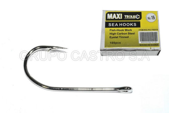 Foto de ANZUELO PARA PESCA #15 (20mm) SET 100PCS MAXITOOL
