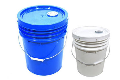 Foto de Cubeta 5 Gls (20.5 ltrs) c/T Azul c/agar Megaplast  Blanca 37alt,31anc cms Antigua