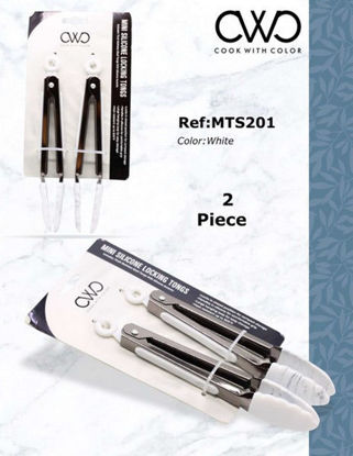 Foto de PINZAS ENSALADA CWC 7" SET 2PCS MTS201-WHT BLANCA