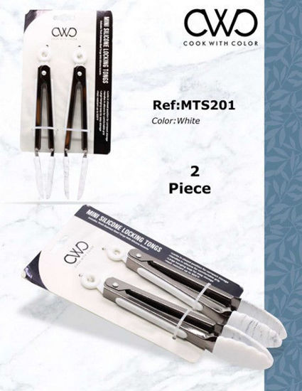 Foto de PINZAS ENSALADA CWC 7" SET 2PCS MTS201-WHT BLANCA