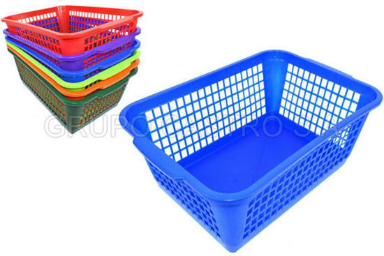 Foto de Canasta rect #2 Calada spartaplast 0411 25.5x37.5x14.5cms 8 ltrs (72)