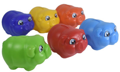 Foto de Alcancia chancho chico SP238P 13 x9 cms Plastikito (144)
