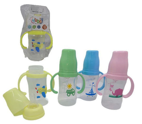 Foto de Biberon 4 onz Chubby c/agarad Ergonomico 15 alt,5,5 cms Doriplast (48)