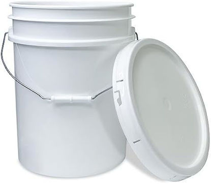 Foto de CUBETA 5 GALONES (20.5LTR) #4 C/AGARRADERA  SALVAPLASTIC BLANCA 37alt x 31anCMS 8658088902