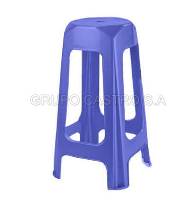 Foto de BANCO ATLAS 70CMS AZUL REY   BNX016000
