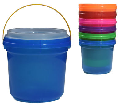 Foto de Cubeta prisma 1.8 ltrs c/tapa diverplast 15x15.5cms (144)