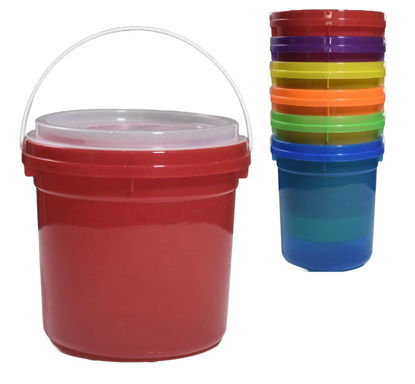 Foto de Cubeta prisma 3 ltrs c/tapa diverplast 17x17.5cms (72)