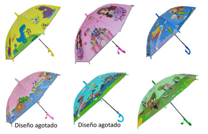 Foto de Sombrilla Infantil Niñ@ Ded C/Pito 65 cms GET44-21 (8 varillas) (120)