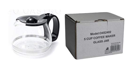 Foto de Pichel Vidrio Coffee c/t O4S2402 5 Tzs 750 ml 10.5alt,12diam cms (CM-102 SOKANY) (20)