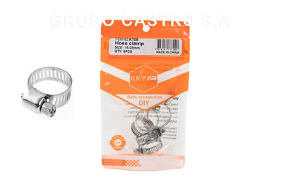 Foto de Abrazadera Set 6 pcs blister 1" 16-25 mm KKYJIA K709 GET59-04 (24) (288)