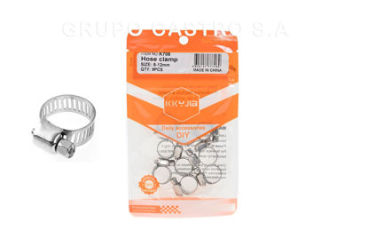 Foto de Abrazadera Set 9 pcs blister 1/2" 8-12 mm KKYJIA K706 GET59-01 (24) (288)
