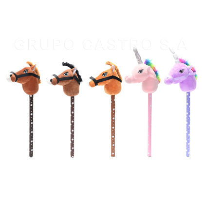 Foto de Caballito de palo madera 70 cms c/sonido O7R2893 (60)