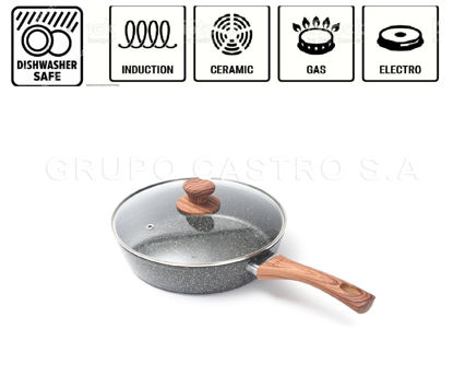 Foto de Sarten Alum Marmoleado 24 cms c/t antiadh COOKSUN OBG28950 (12)