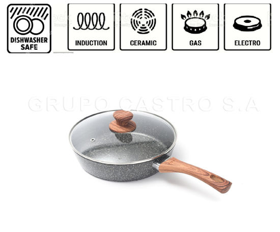 Foto de Sarten Alum Marmoleado 24 cms c/t antiadh COOKSUN OBG28950 (12)