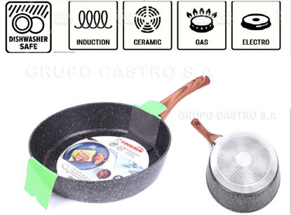 Foto de Sarten Aluminio Marmoleado antiadh 24 cms Yi Tong OBG28954 (12)