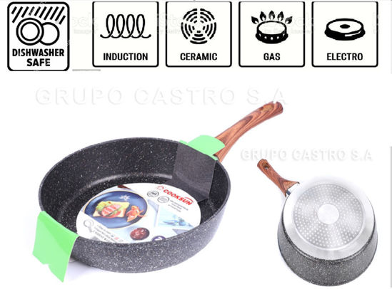 Foto de Sarten Aluminio Marmoleado antiadh 24 cms Yi Tong OBG28954 (12)