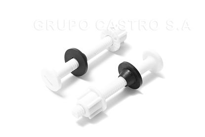 Foto de Tornillos SET 2PCS tapa inodoro O7I2899 9 cms (600)