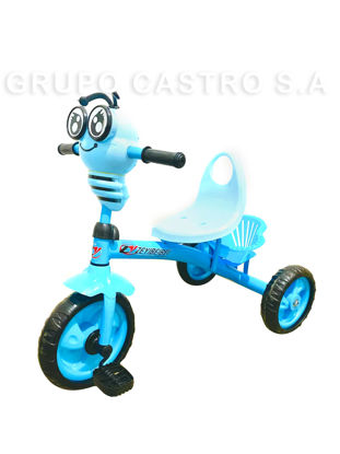 Foto de TRICICLO PARA BEBE CON RESPALDAR ROSADO MAQ26011 (2 BATERIAS AA)  (6)TZHIBAO