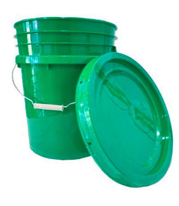 Foto de CUBETA 5 GALONES (20.5LTR)  C/AGAR PLASTIMAX  VERDE 800G GT1002583 37alt x 31anCMS (36)