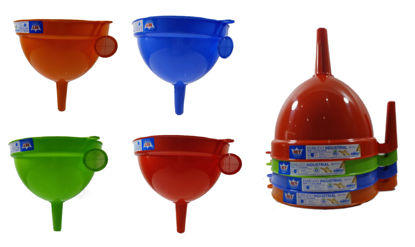 Foto de Embudo Industrial #266 Reyplast EBX007000 Gte C/Colador 34.7larg,27.5anc,28.5alt cms