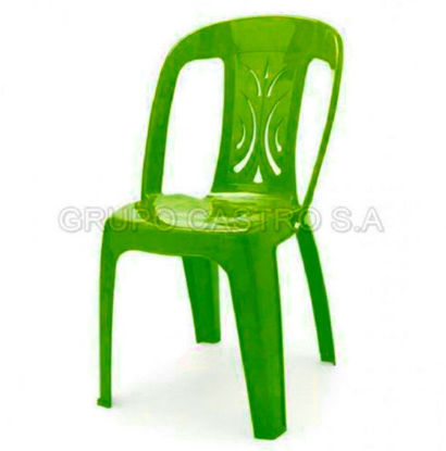 Foto de SILLA SIN BRAZO FLORENCIA VERDE LIMON SLX090000 ITALIANA