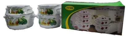 Foto de Olla loza Set 5 pcs c/tapa 18x26 cms 773D/N3C2609 caja