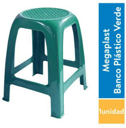 Foto de Banco Milan V39 Verde olivo AA11039R Megaplast 45alt,29diam cms