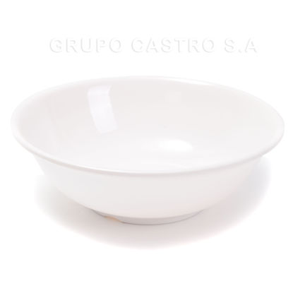 Foto de Dulcera Melamina Blanca 8" diam 20 x6.5alt cms GET29-09 1000ml / 33onz   (120)