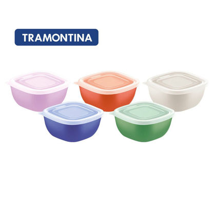 Foto de Recipiente Plast Cuadrado 300 ml 25099/986 11x5.2 cms Tramontina