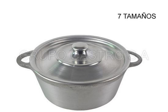Foto de OLLA  BAJA FUNDIDO TAPA ALUMINIO