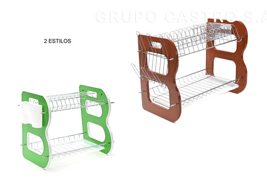 Foto de Escurridor P/Platos 2 Niv NB928914 Acero Inox