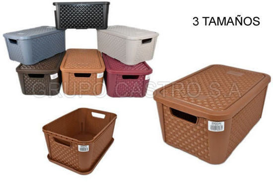Foto de Caja Ratan rectangular s spartaplast