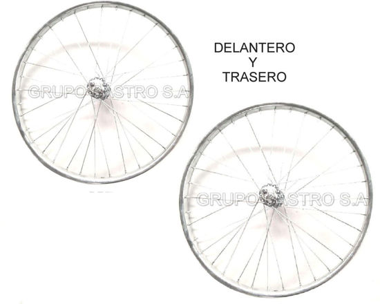 Foto de ARO ARMADO DELANTERO/ TRASERO  #24 ALUMINIO